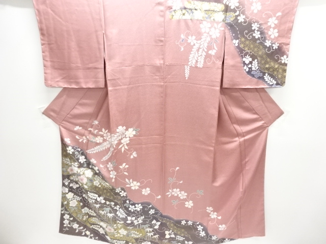 Japanese Kimono / Homongi Tsukesake Silk